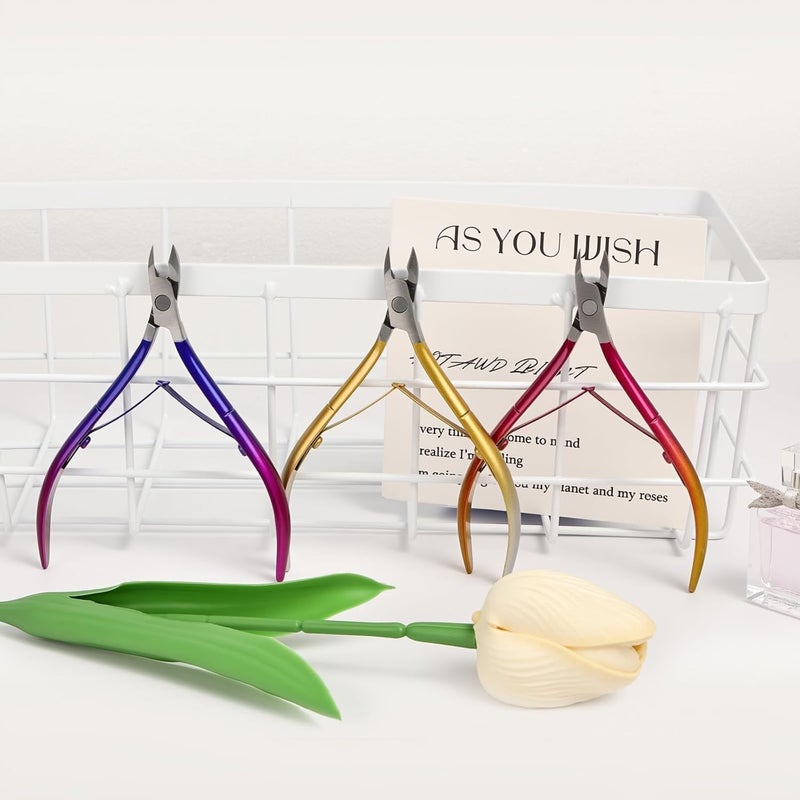cmetta Cuticle Nipper Trimmer Polished Coated Durable Trimmer, Nail Clipper with Fine Edge, Comfort Grip Cuticle Cutter Remover Tool Supplies Pedicure Kit for Manicurist Nail Art Care (Yellow 1-PACK) - Image 5